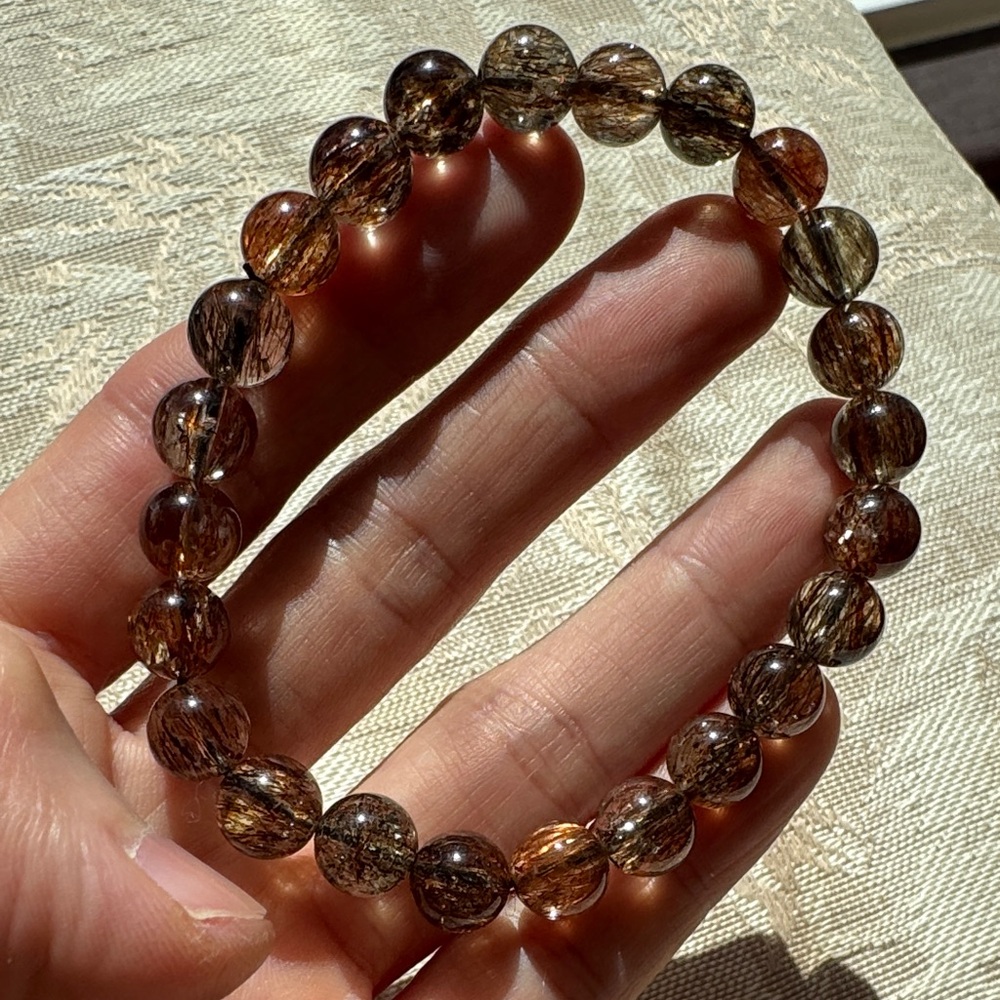 Black Gold Super Seven Quartz Bracelet
